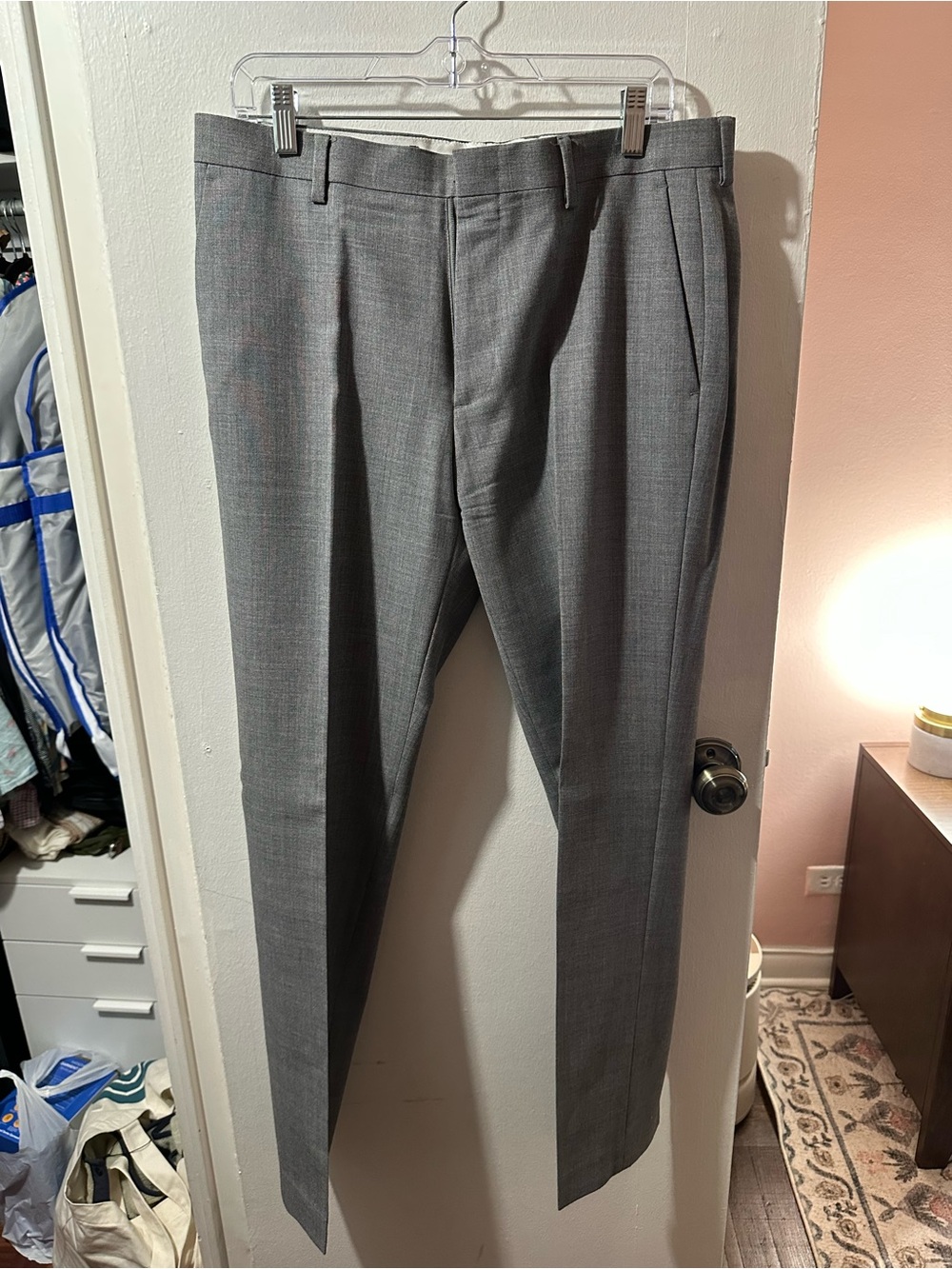 J. Crew Gray Men's Trousers - Classic Tailored Style